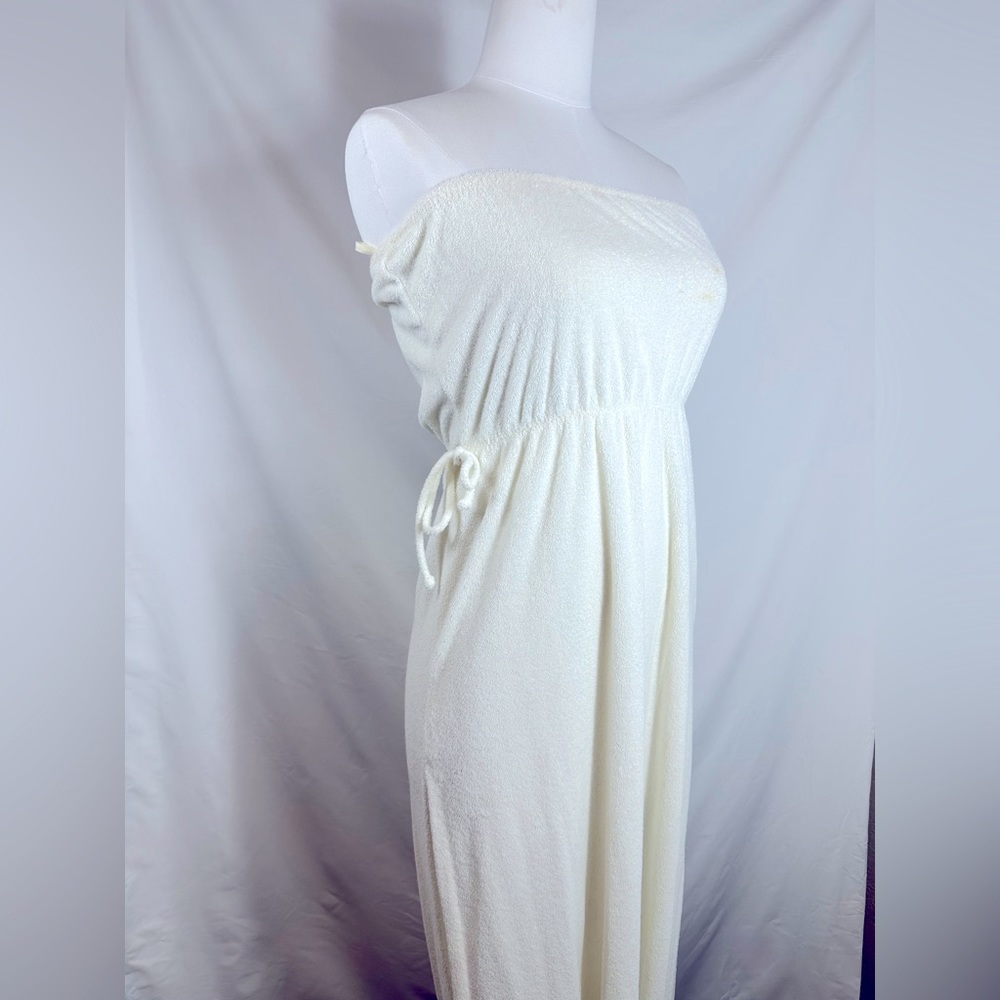 Vintage White Terry Romper